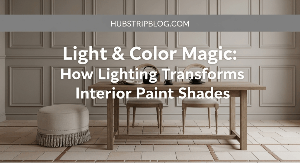 Light & Color Magic: How Lighting Transforms Interior Paint Shades