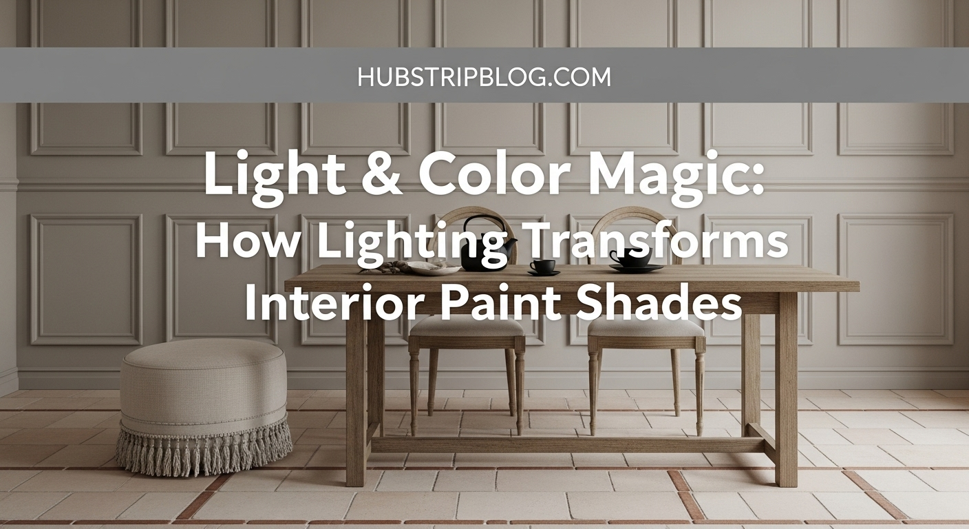Light & Color Magic: How Lighting Transforms Interior Paint Shades