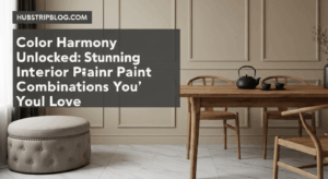 Color Harmony Unlocked: Stunning Interior Paint Combinations You’ll Love