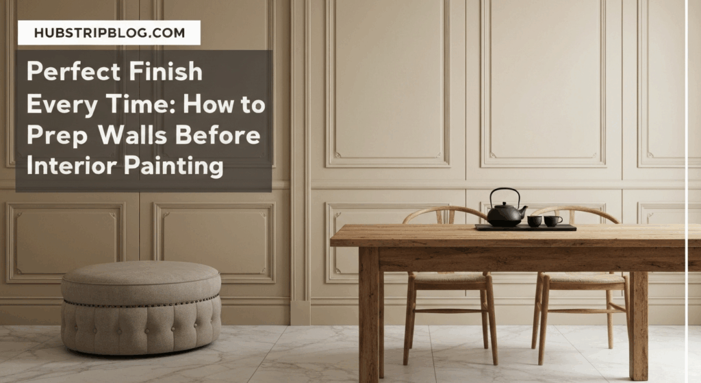 Perfect Finish Every Time: How to Prep Walls Before Interior Painting