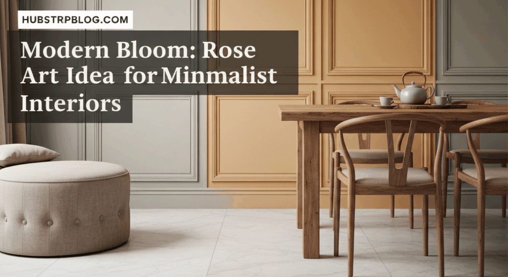 Modern Bloom: Rose Art Ideas for Minimalist Interiors
