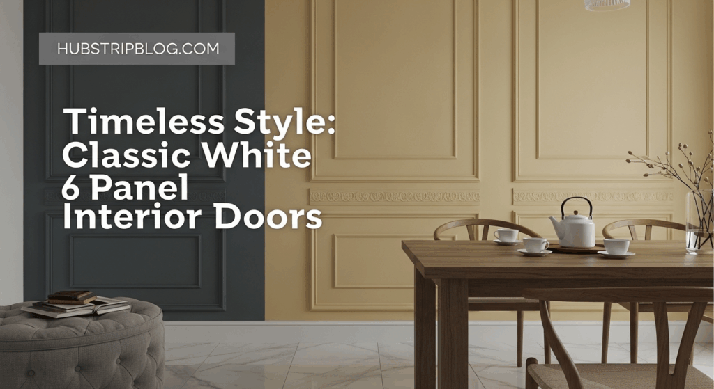 Timeless Style: Classic White 6 Panel Interior Doors