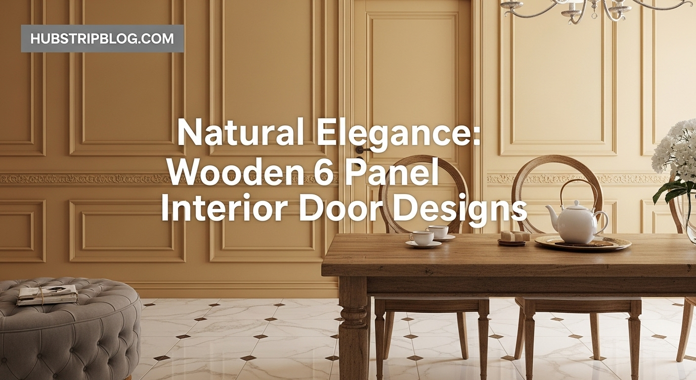 Natural Elegance: Wooden 6 Panel Interior Door Designs