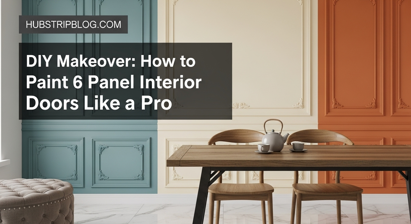 DIY Makeover: How to Paint 6 Panel Interior Doors Like a Pro