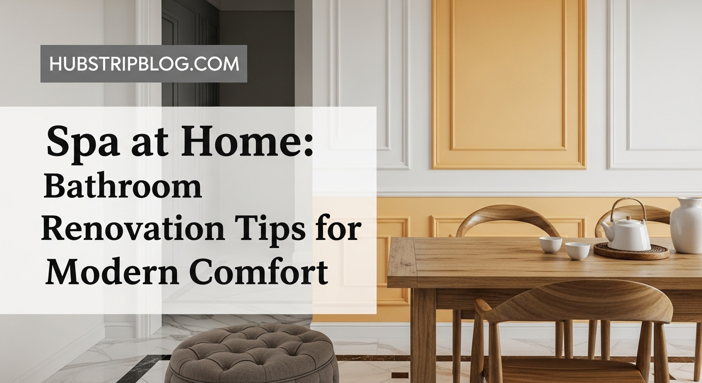 Spa at Home: Bathroom Renovation Tips for Modern Comfort