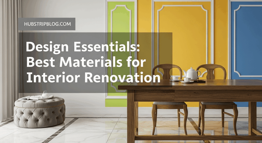 Design Essentials: Best Materials for Interior Renovation