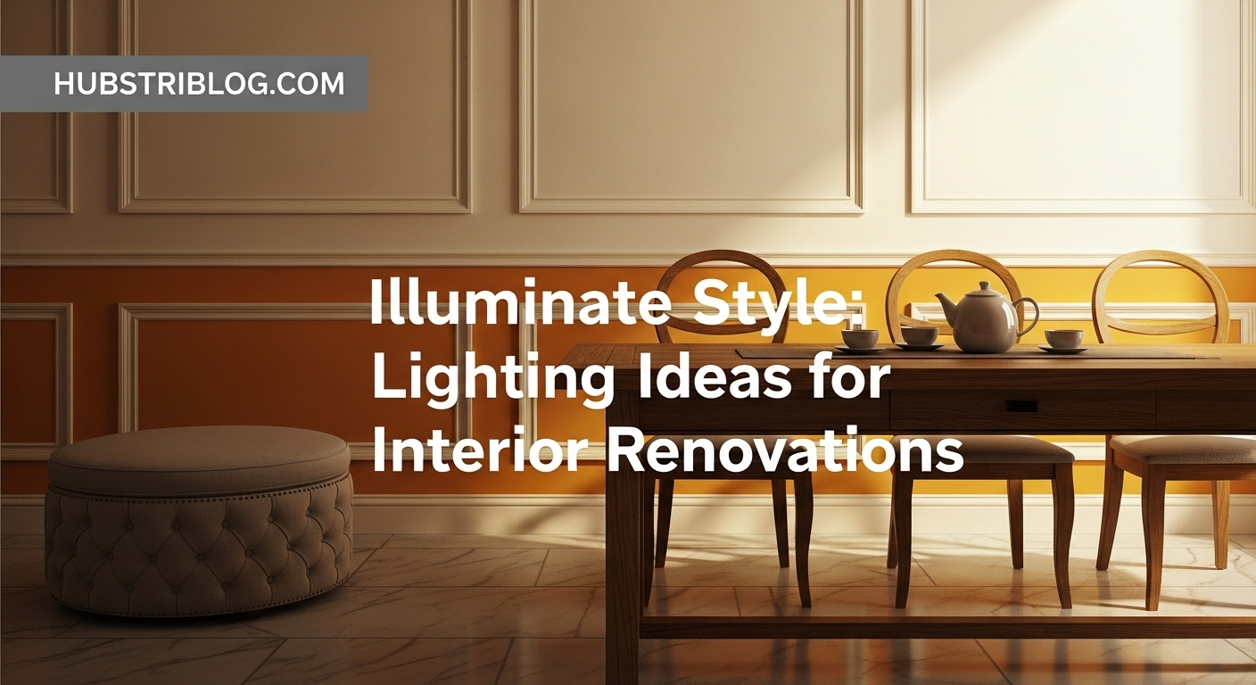 Illuminate Style: Lighting Ideas for Interior Renovations
