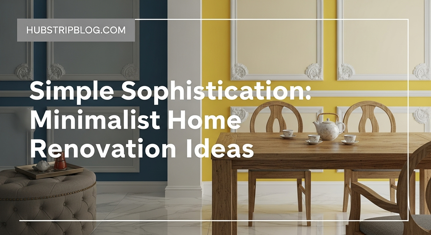 Simple Sophistication: Minimalist Home Renovation Ideas