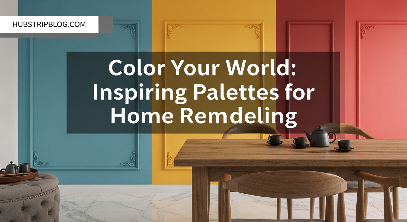 Color Your World: Inspiring Palettes for Home Remodeling