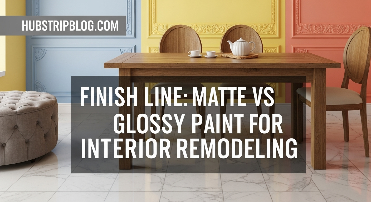 Finish Line: Matte vs Glossy Paint for Interior Remodeling