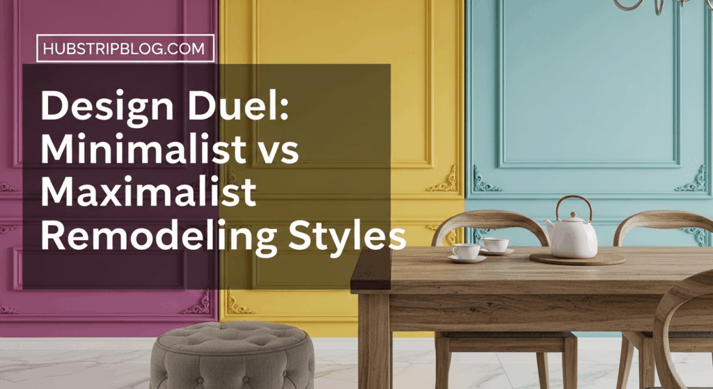 Design Duel: Minimalist vs Maximalist Remodeling Styles
