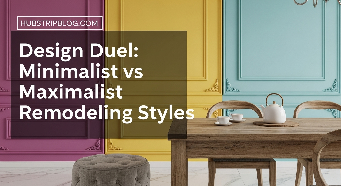 Design Duel: Minimalist vs Maximalist Remodeling Styles