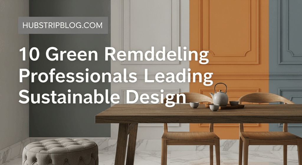 10 Green Remodeling Professionals Leading Sustainable Design