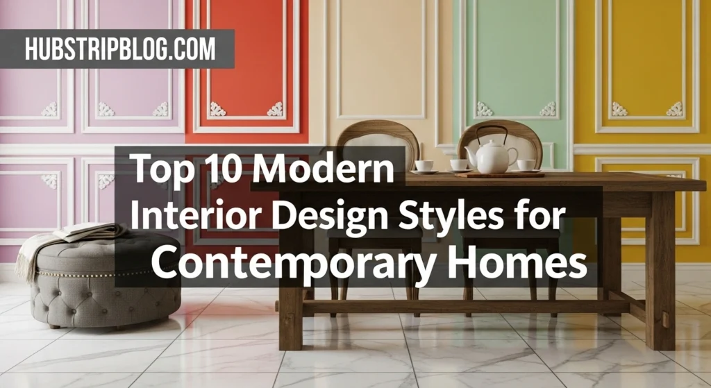 Top 10 Modern Interior Design Styles for Contemporary Homes
