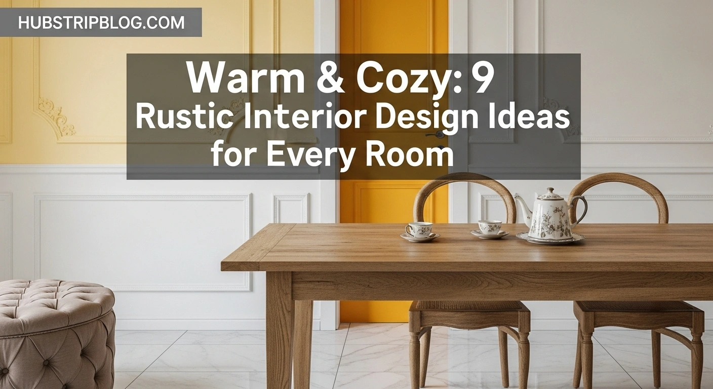 Warm & Cozy: 9 Rustic Interior Design Ideas for Every Room