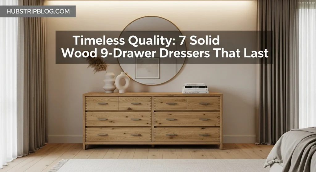 Timeless Quality: 7 Solid Wood 9-Drawer Dressers That Last