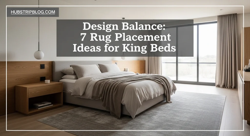 Design Balance: 7 Rug Placement Ideas for King Beds