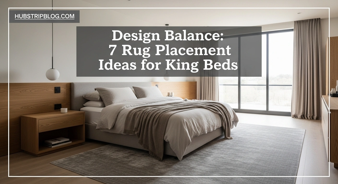 Design Balance: 7 Rug Placement Ideas for King Beds