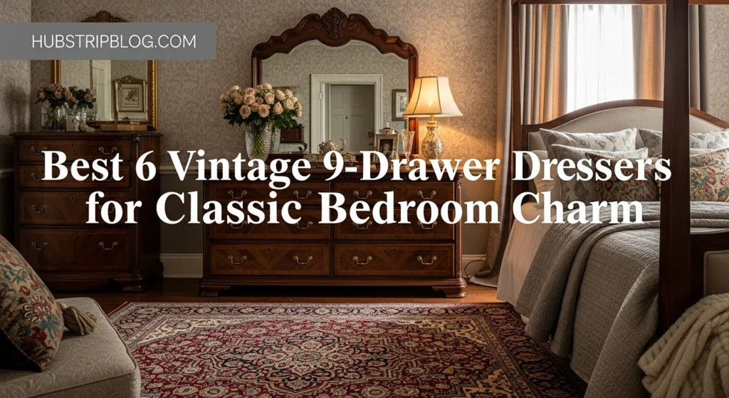 Best 6 Vintage 9-Drawer Dressers for Classic Bedroom Charm