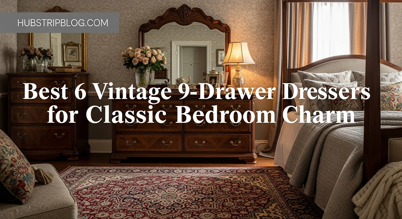 Best 6 Vintage 9-Drawer Dressers for Classic Bedroom Charm