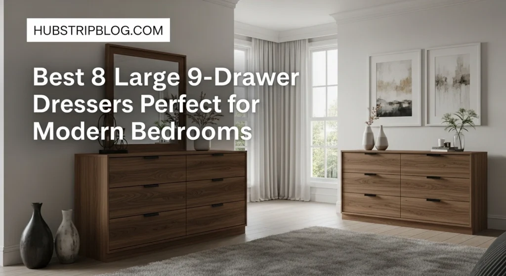 Best 8 Large 9-Drawer Dressers Perfect for Modern Bedrooms