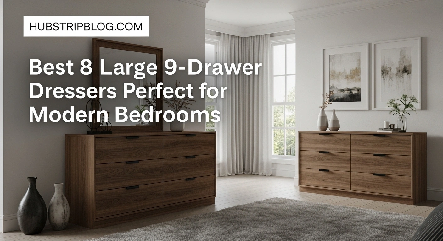 Best 8 Large 9-Drawer Dressers Perfect for Modern Bedrooms
