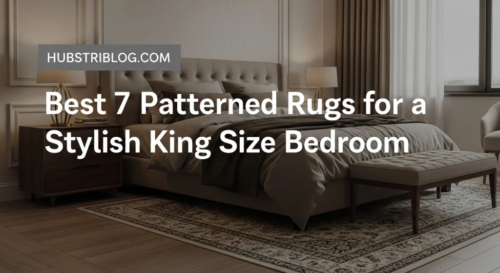 Best 7 Patterned Rugs for a Stylish King Size Bedroom