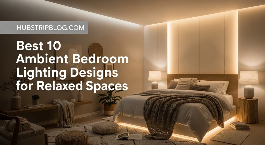Best 10 Ambient Bedroom Lighting Designs for Relaxed Spaces