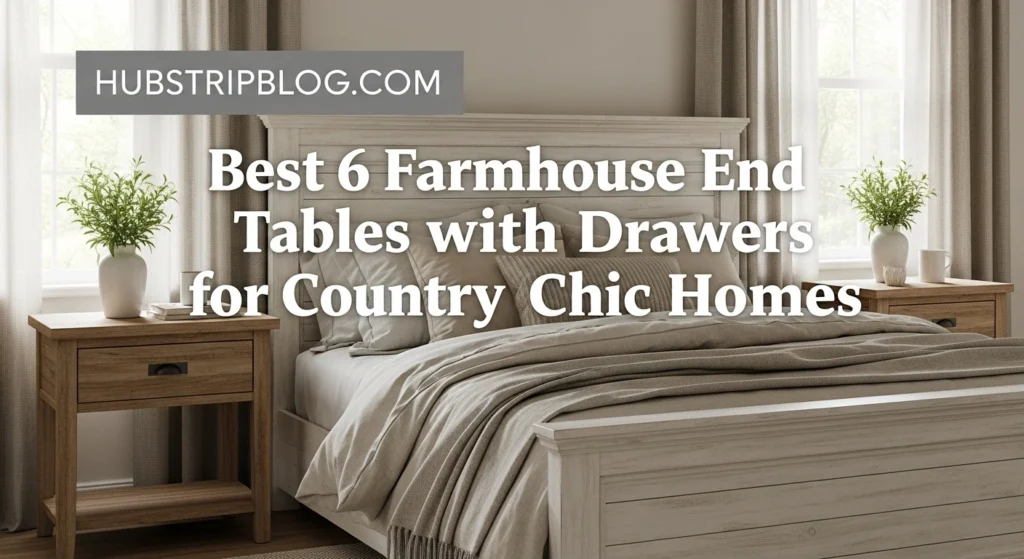 Best 6 Farmhouse End Tables with Drawers for Country Chic Homes