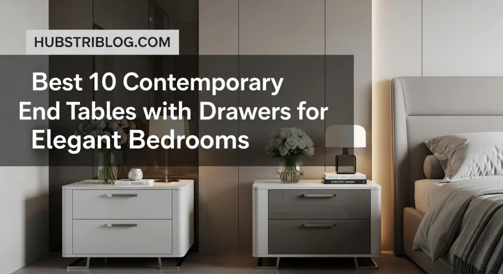 Best 10 Contemporary End Tables with Drawers for Elegant Bedrooms