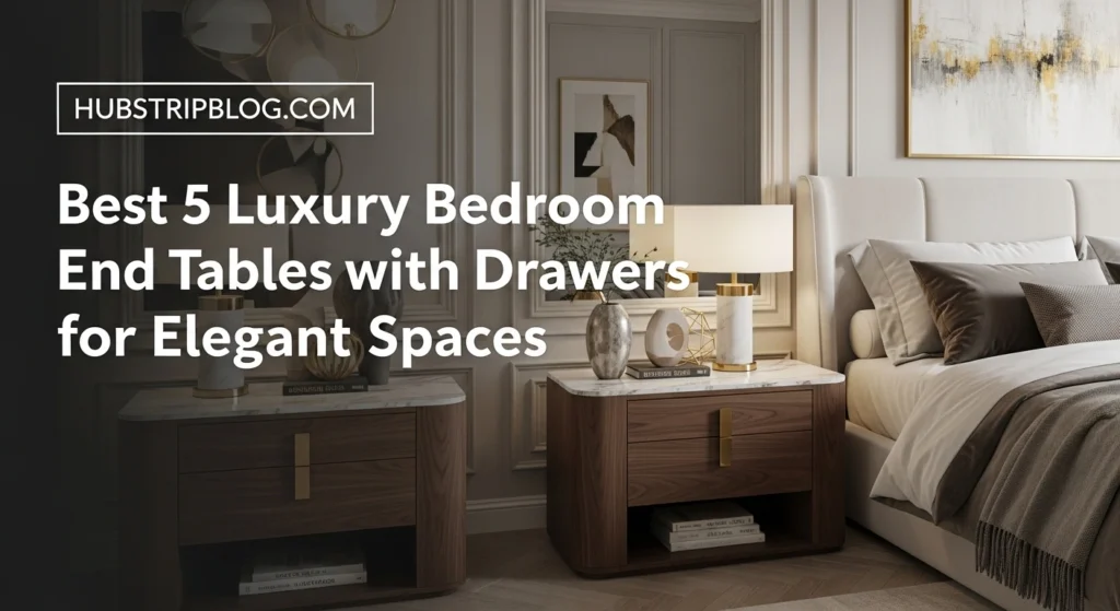 Best 5 Luxury Bedroom End Tables with Drawers for Elegant Spaces