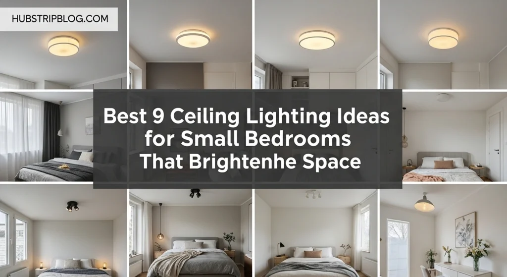 Best 9 Ceiling Lighting Ideas for Small Bedrooms That Brighten Space