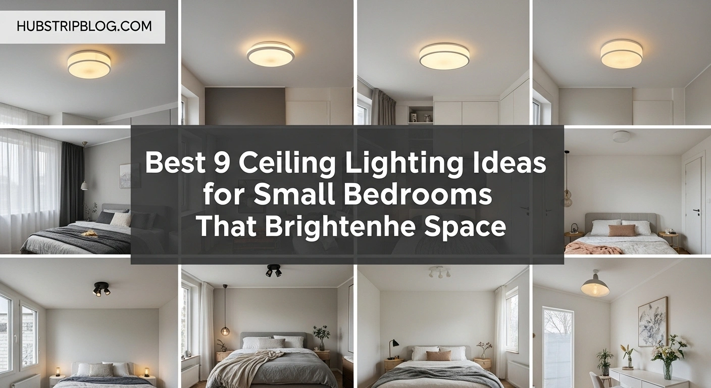 Best 9 Ceiling Lighting Ideas for Small Bedrooms That Brighten Space