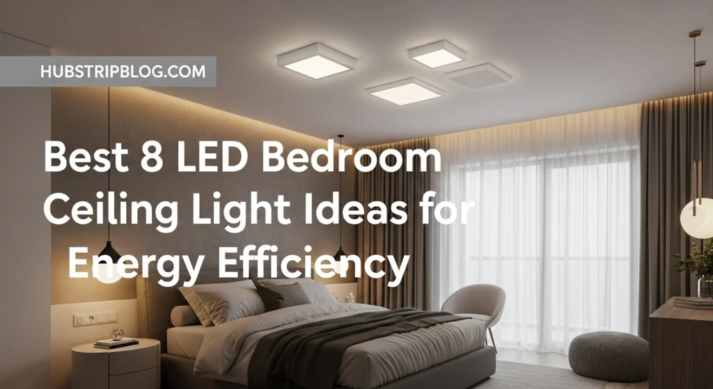 Best 8 LED Bedroom Ceiling Light Ideas for Energy Efficiency