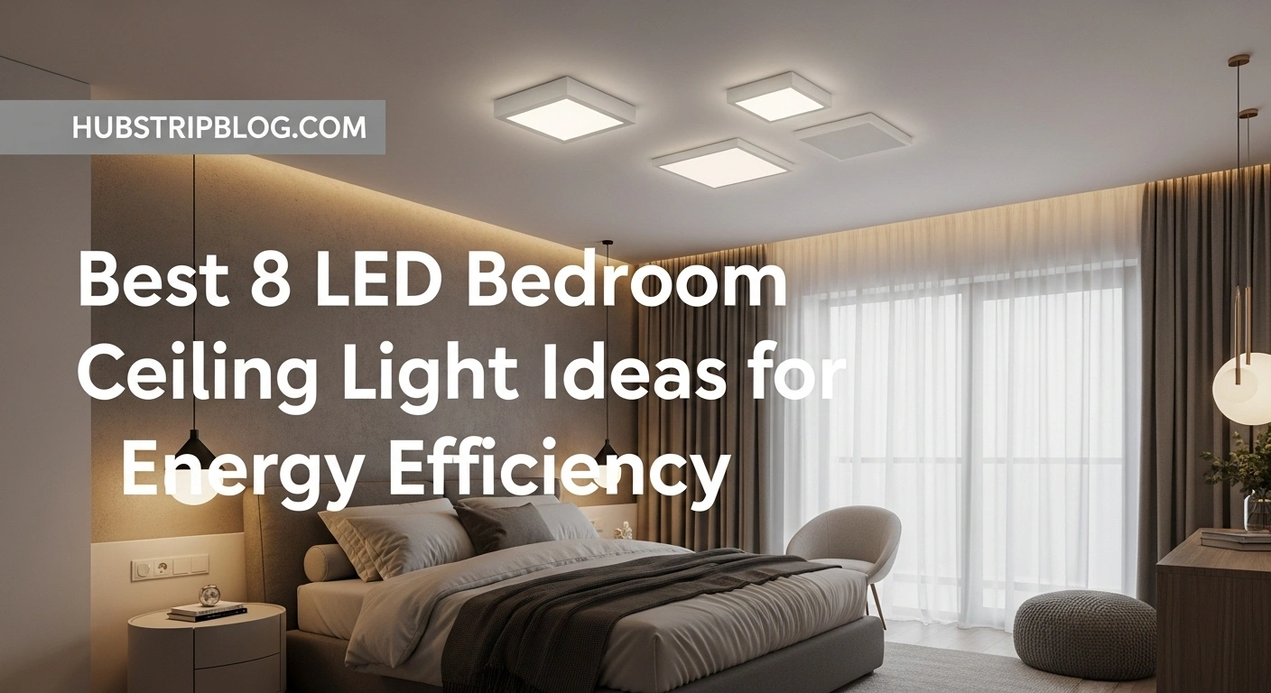 Best 8 LED Bedroom Ceiling Light Ideas for Energy Efficiency
