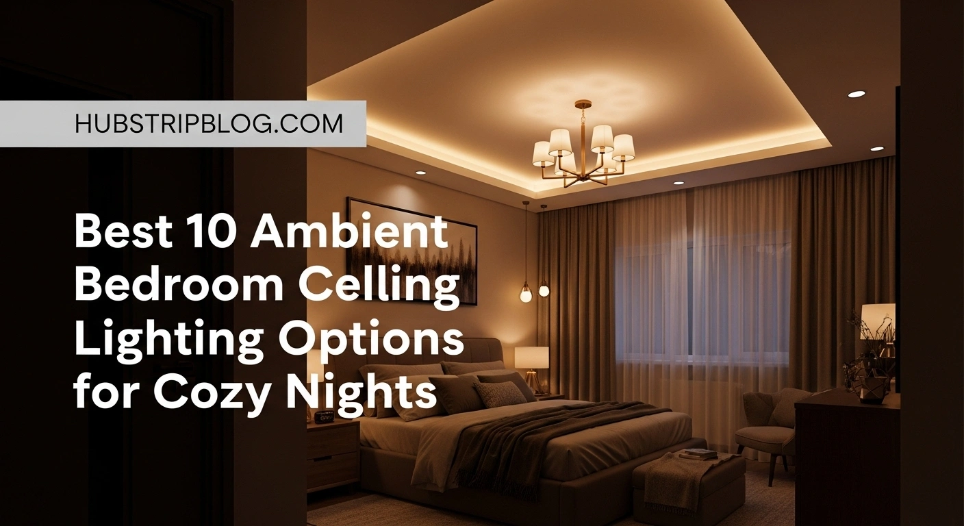 Best 10 Ambient Bedroom Ceiling Lighting Options for Cozy Nights