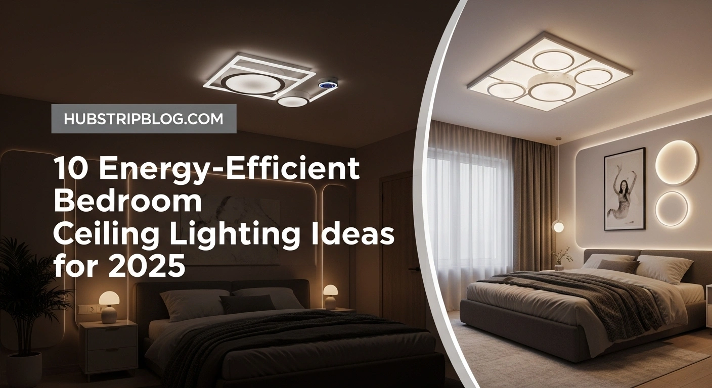 10 Energy-Efficient Bedroom Ceiling Lighting Ideas for 2025