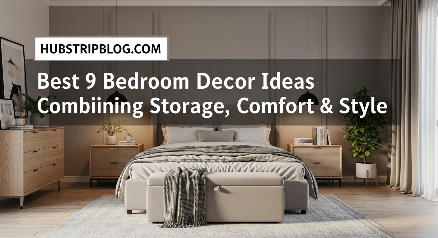 Best 9 Bedroom Decor Ideas Combining Storage, Comfort & Style