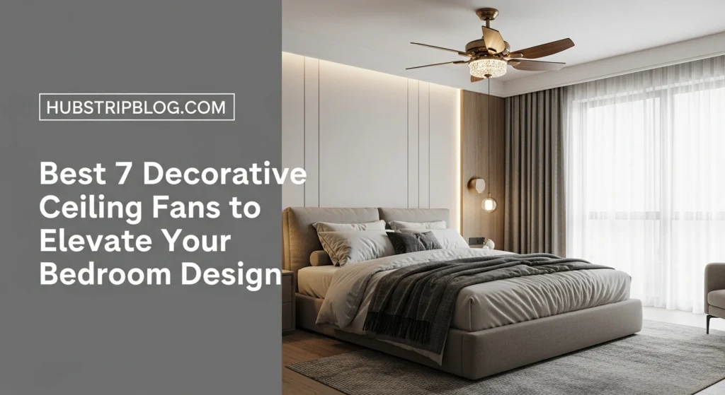 Best 7 Decorative Ceiling Fans to Elevate Your Bedroom Design