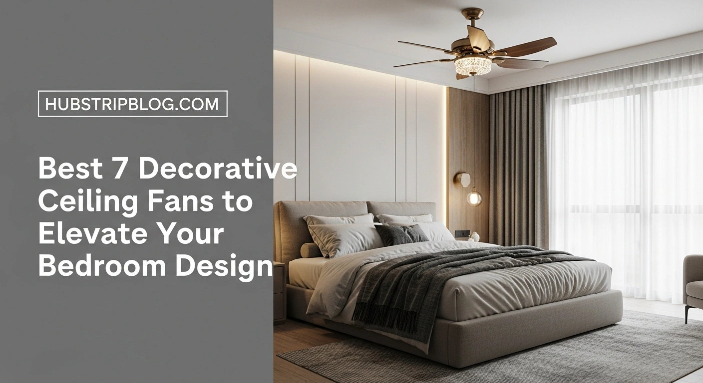 Best 7 Decorative Ceiling Fans to Elevate Your Bedroom Design