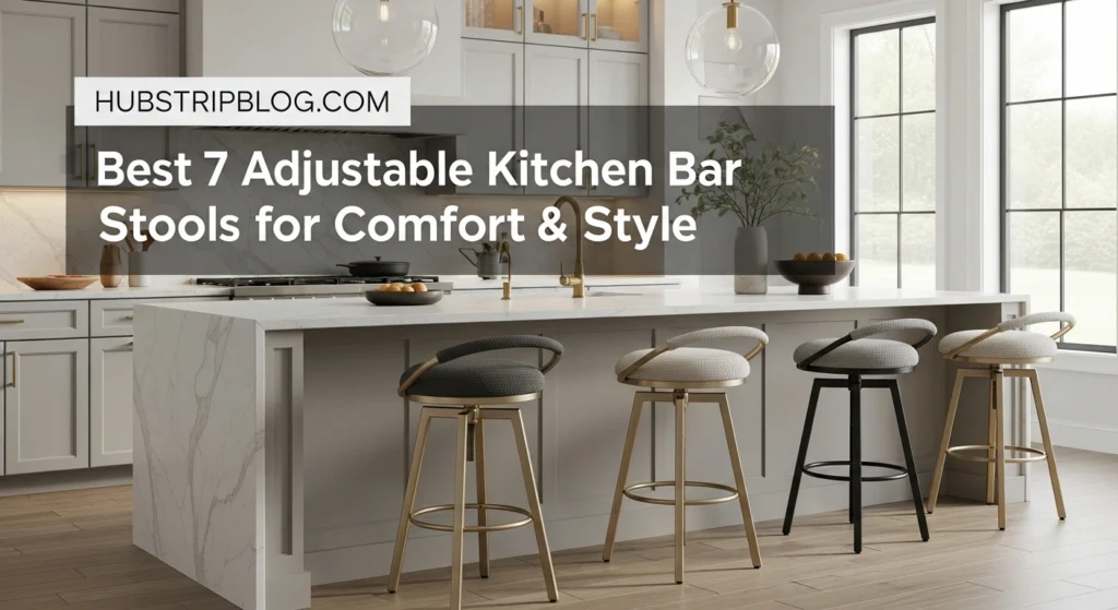 Best 7 Adjustable Kitchen Bar Stools for Comfort & Style