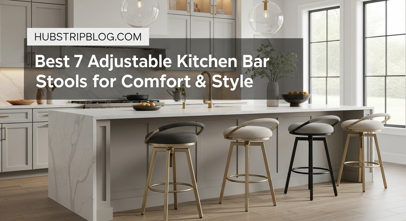 Best 7 Adjustable Kitchen Bar Stools for Comfort & Style