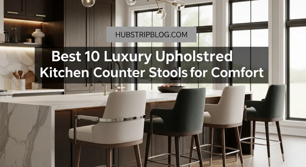 Best 10 Luxury Upholstered Kitchen Counter Stools for Comfort
