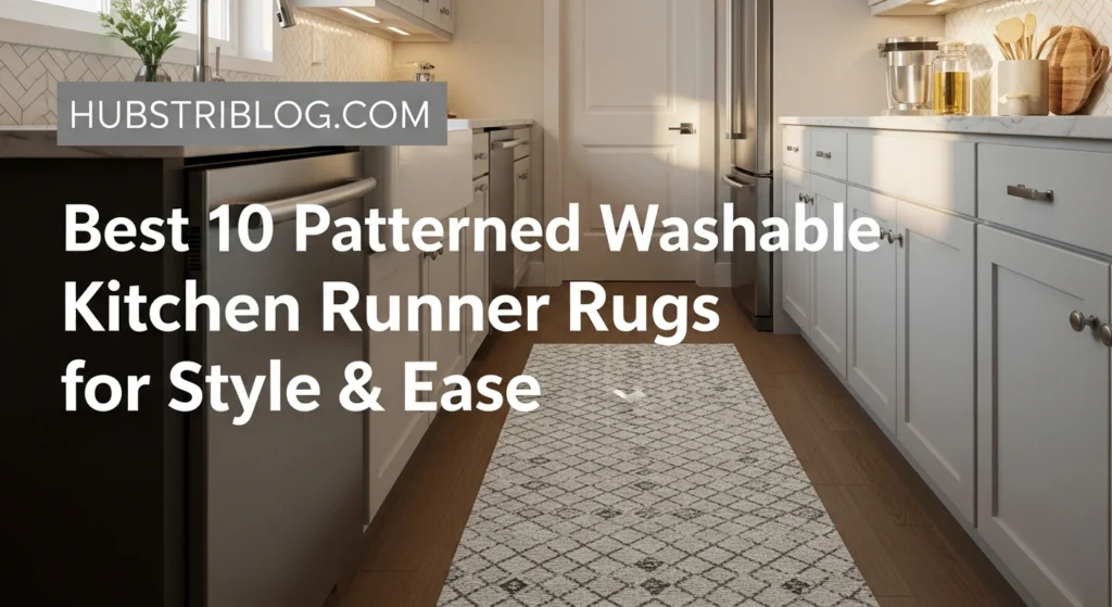 Best 10 Patterned Washable Kitchen Runner Rugs for Style & Ease