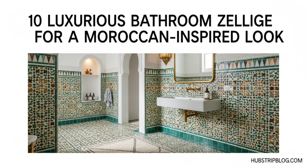 10 Luxurious Bathroom Zellige Tiles