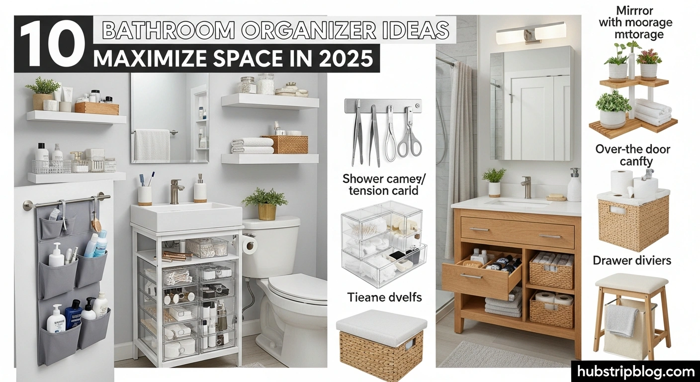 10 Smart Bathroom Organizer Ideas to Maximize Space in 2025 New 6 Bathroom Organizer