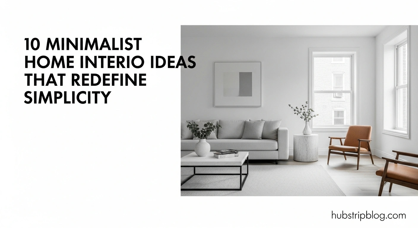 10 Minimalist Home Interior Ideas That Redefine Simplicity 5 Minimalist Home Interior Ideas