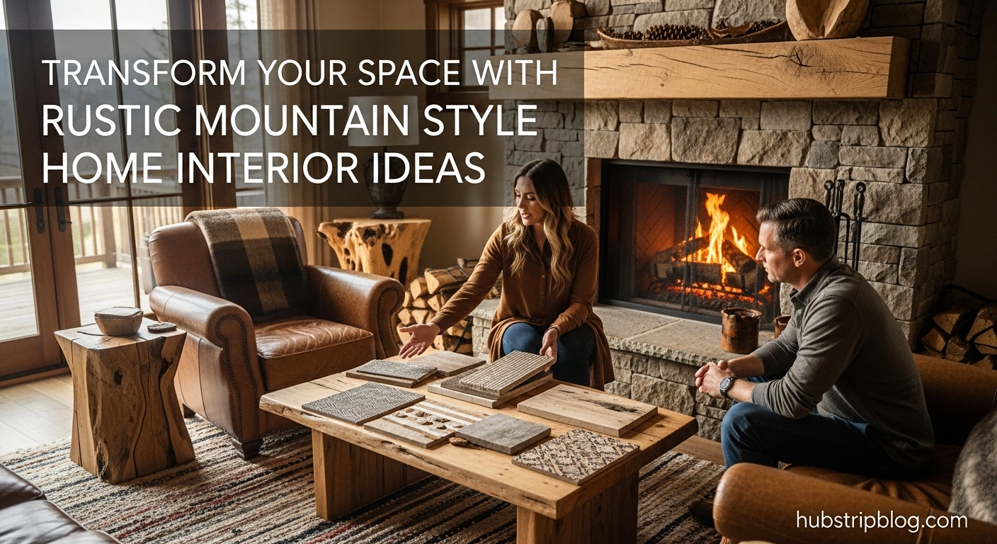 Rustic Mountain Style Home Interior Ideas